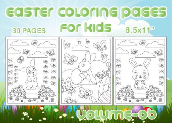 Download Easter Coloring Pages for Kids V-06 - Premium Resources