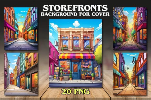 Download Storefronts Backgrounds for Covers - Background Collection