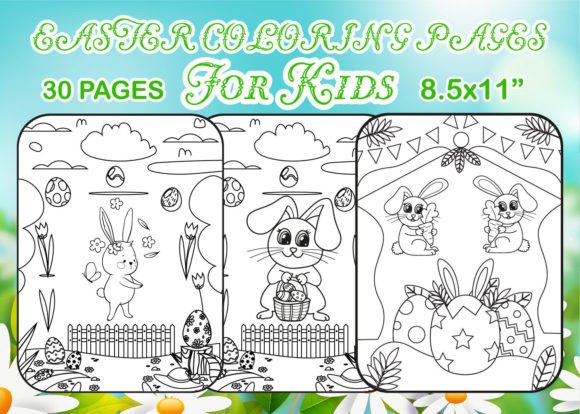 Download Easter Coloring Pages for Kids V-10 - Premium Bundle