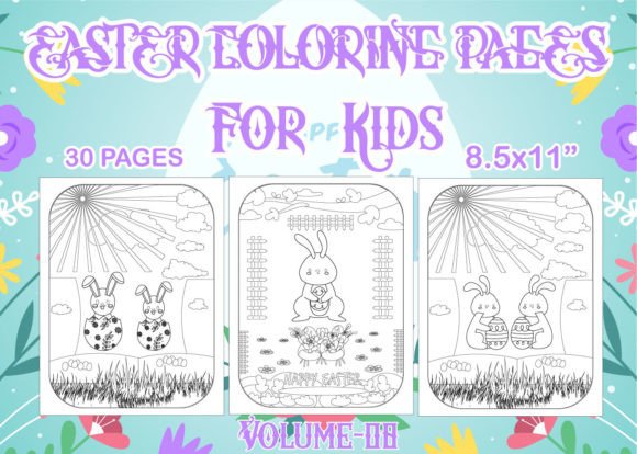 Download Easter Coloring Pages for Kids V-08 - Premium Resources