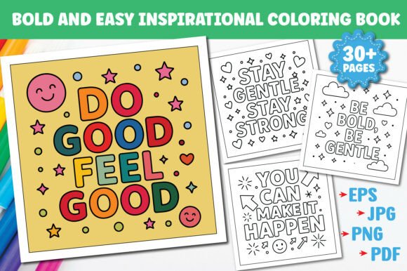 Download Bold &amp; Easy Inspirational Coloring Pages - Inspirational coloring pages Collection