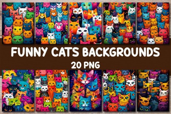 Download Funny Cats Backgrounds for Covers - Background Collection