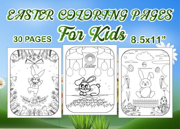 Download Easter Coloring Pages for Kids V-09 - Premium Bundle