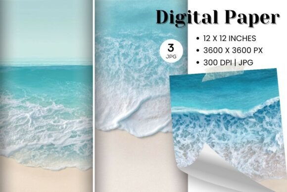 Download Wave Sea Beach Background Wallpaper_46 - Background Collection